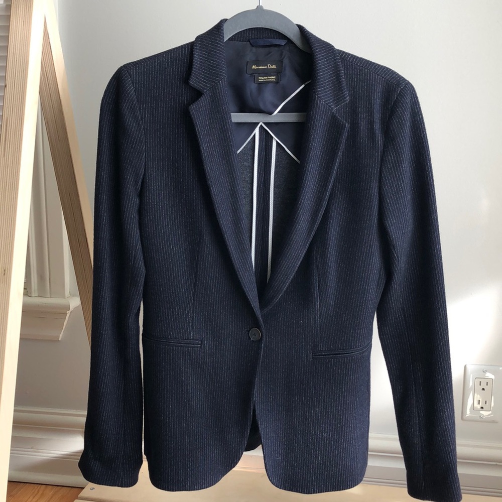 Pinstripe Massimo Dutti Soft blazer